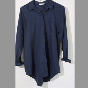 Universal Thread: Long-Sleeved Button-Down, Dark Navy Blue, Size Small